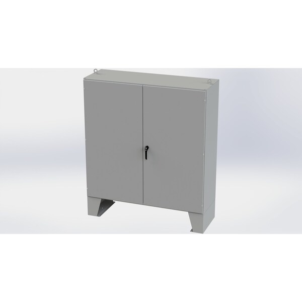 3 Point Latch with Padlock/Keylock Handle Electrical Enclosures, 72 in H, 24 in D, 72 in W